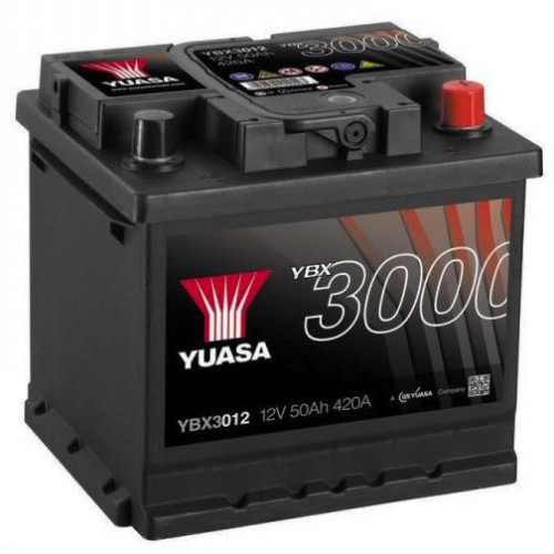 Автомобільний акумулятор Yuasa 50Ah 420A SMF YBX3012