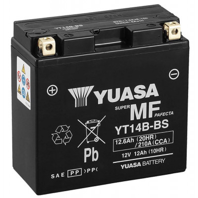 Мото аккумулятор Yuasa 6СТ-12,6 YT14B-BS