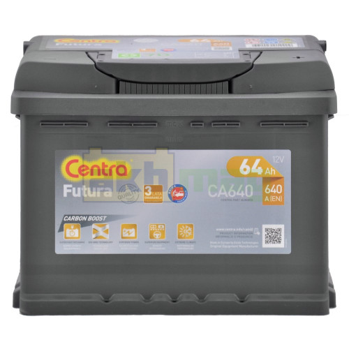 Автомобильный аккумулятор Centra 64Ah 640A Futura CA640