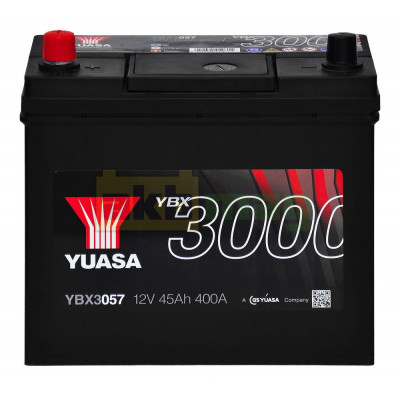 Автомобильный аккумулятор Yuasa 45Ah 400A SMF YBX3057