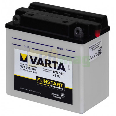 Мото аккумулятор Varta 6СТ-7 Funstart 12N7-3B/YB7L-B