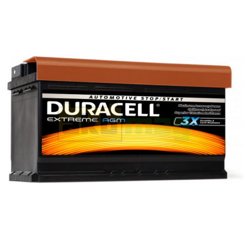 Автомобильный аккумулятор Duracell 80Ah 800A Extreme AGM DE80AGM