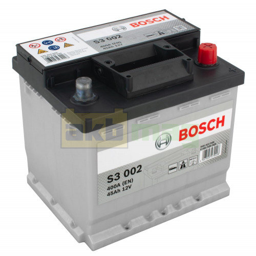 Автомобильный аккумулятор Bosch 45Ah 400A S3 002 0092S30020
