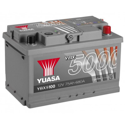Автомобильный аккумулятор Yuasa 75Ah 680A SHP YBX5100