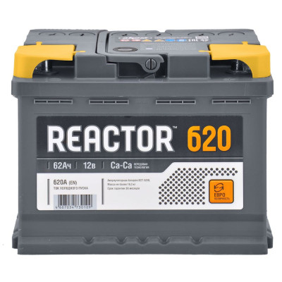 Автомобільний акумулятор Reactor 62Ah 620A