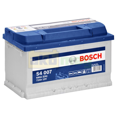 Автомобильный аккумулятор Bosch 72Ah 680A S4 007 0092S40070
