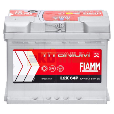 Автомобильный аккумулятор Fiamm 64Ah 610A Titanium Pro