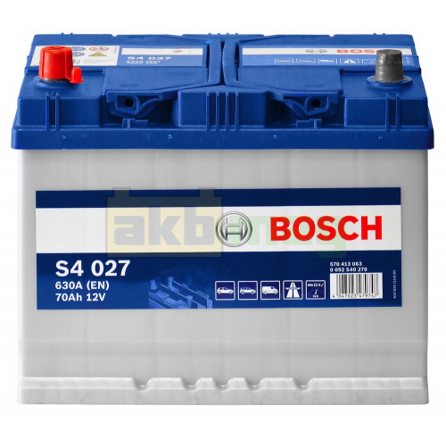 Автомобильный аккумулятор Bosch 6СТ-70 S4 027 0092S40270
