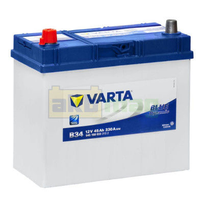 Автомобильный аккумулятор Varta 6СТ-45 B34 Blue Dynamic