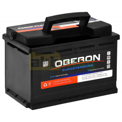 Автомобильный аккумулятор Oberon 77Ah 720A Eurostandard