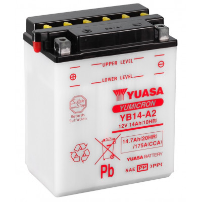 Мото аккумулятор Yuasa 6СТ-14,7 YuMicron YB14-A2