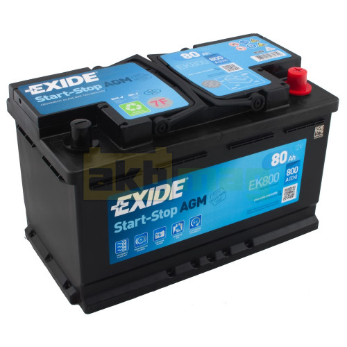 Аккумулятор exide 80ah