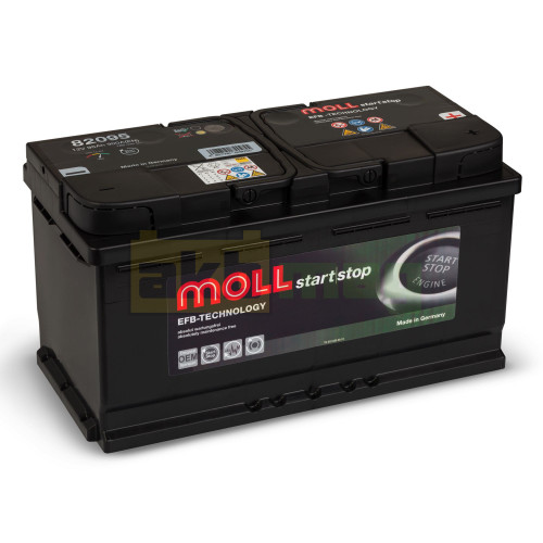 Автомобильный аккумулятор Moll 95Ah 900A EFB 82095