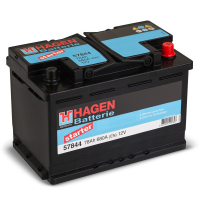 Автомобільний акумулятор Hagen 78Ah 680A Starter 57844