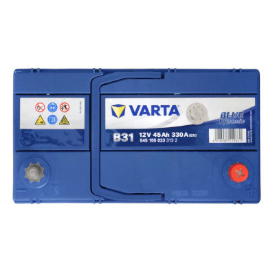Автомобільний акумулятор Varta 45Ah 330A B31 Blue Dynamic