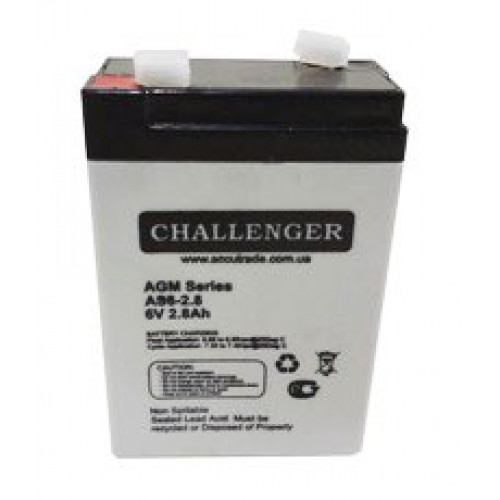 Аккумулятор Challenger 6V 2,8Ah AS6-2,8