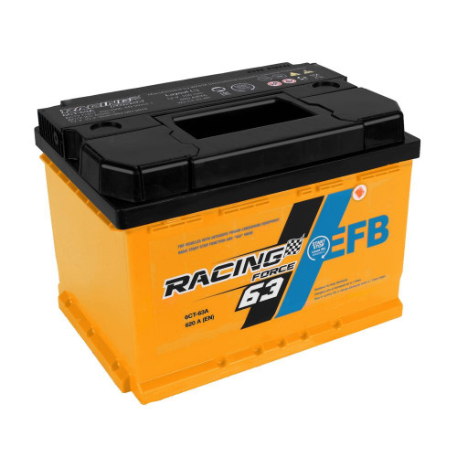 Автомобильный аккумулятор Racing Force 63Ah 620A EFB